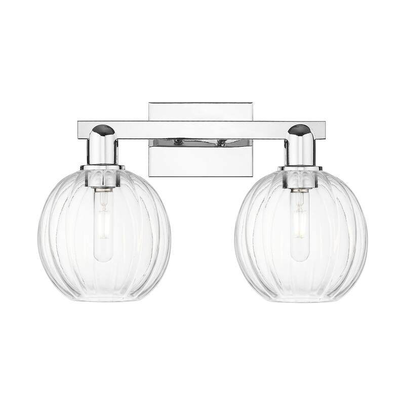 Innovations Lighting Downtown Urban - Preston - 2 Light 16" Globe Shade Bath Vanity Light