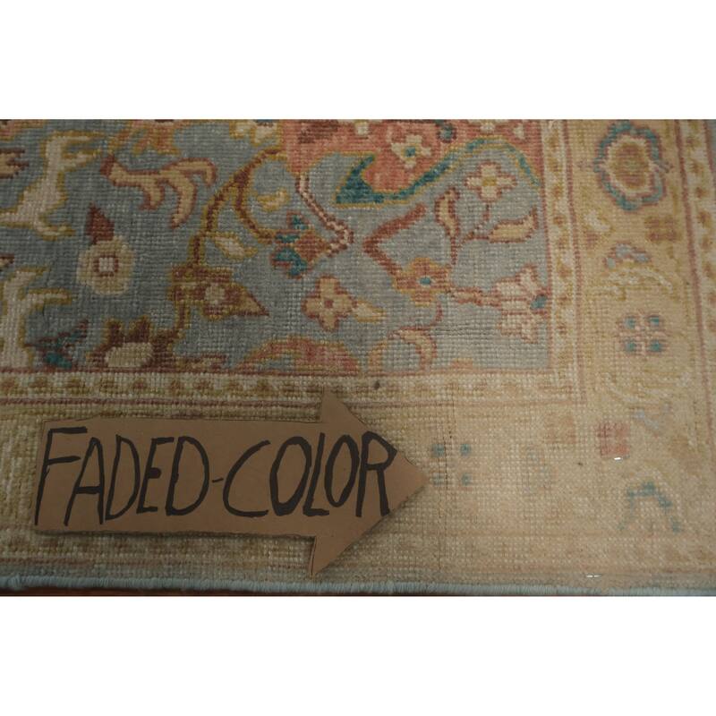 Hand Knotted Oriental 100% Wool Carpet Traditional All-Over Navy Blue & Blues Ziegler Area Rug - 3' 9'' X 2' 0''