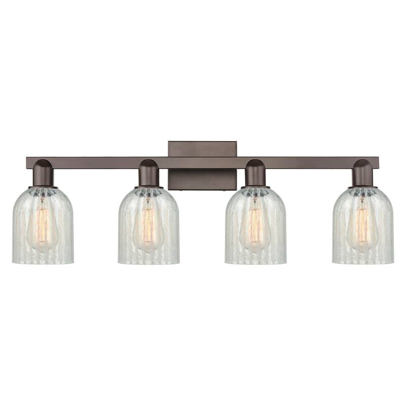 Innovations Lighting Endless Possibilities Arcadia - Caledonia - 4 Light 32" Bath Vanity Light - Mouchette/Oil Rubbed Bronze