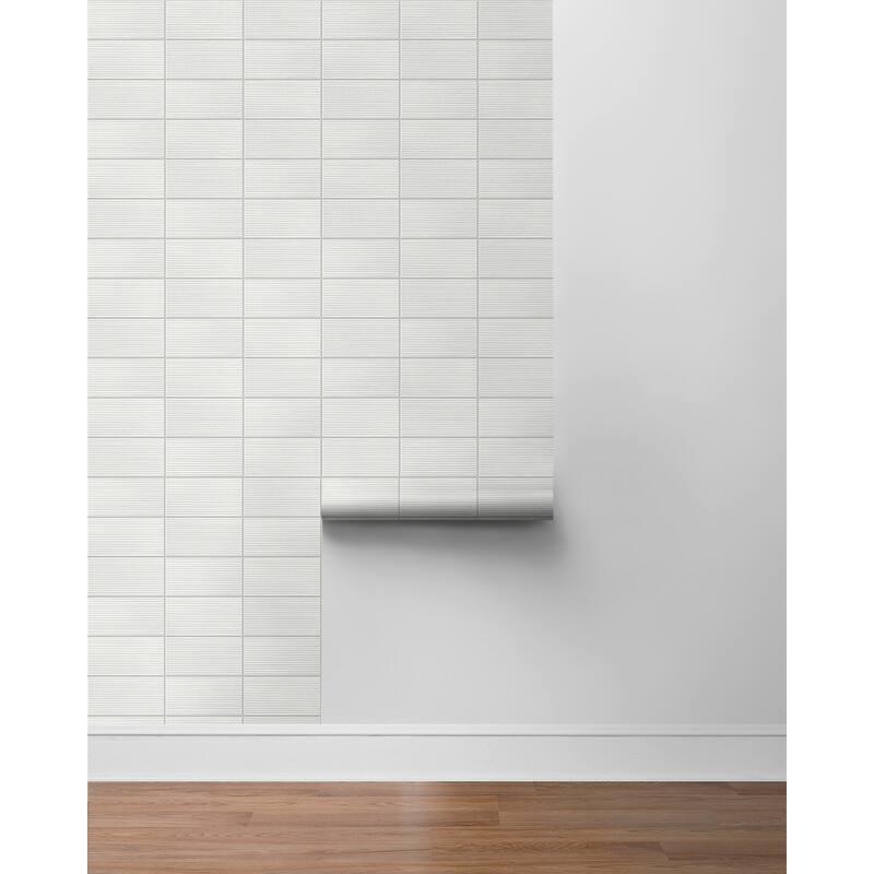 Luxe Haven Rib Tile Peel and Stick Wallpaper