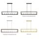 preview thumbnail 2 of 36, Modern Farmhouse 8-light 48In Rectangle Linear Chandelier for Dining Room with UL Certified