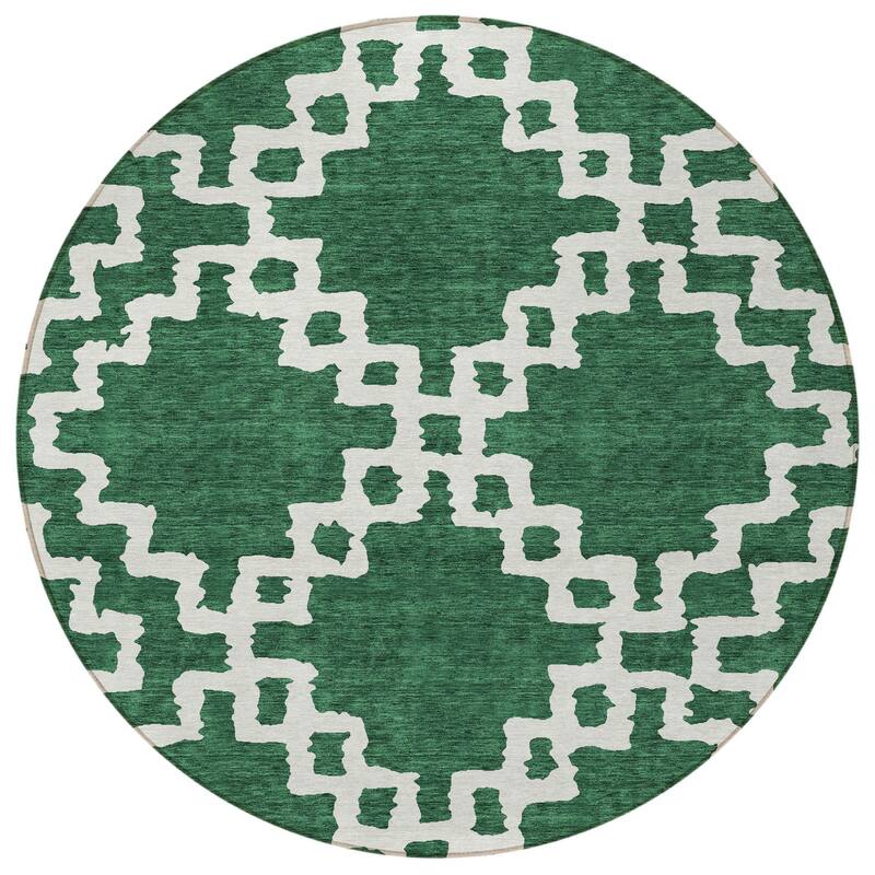 HomeRoots Geometric Transitional Rectangle Outdoor Rug