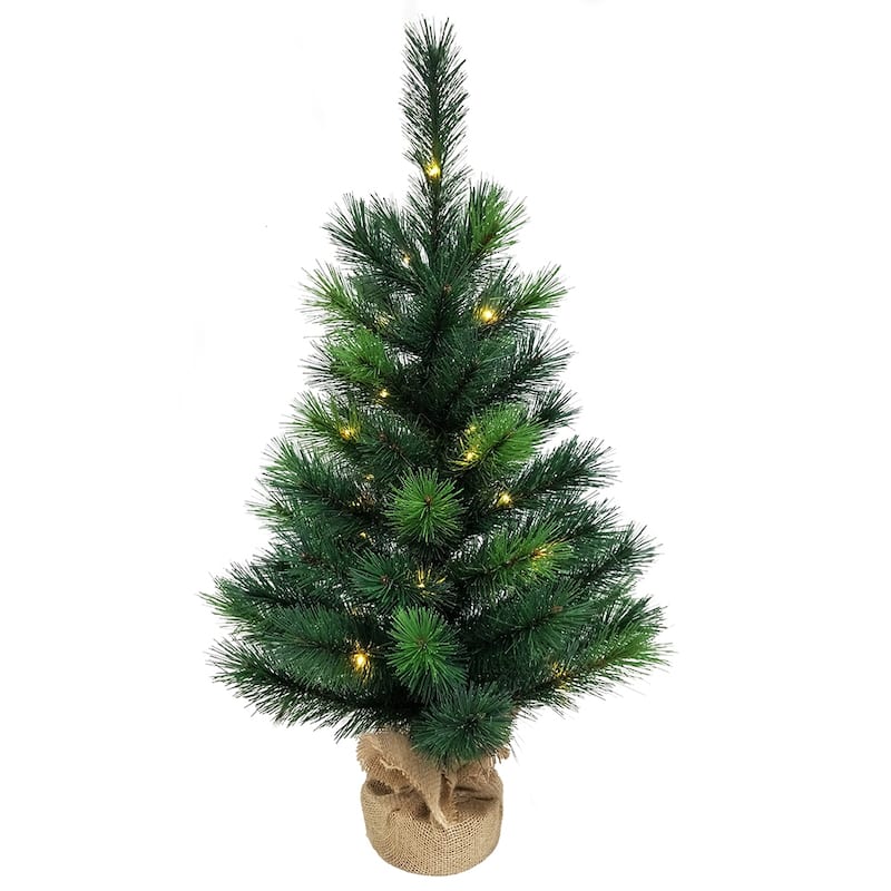 Kurt Adler 2.5-Foot Battery-Operated Miniature Pine Tree - 2.5'