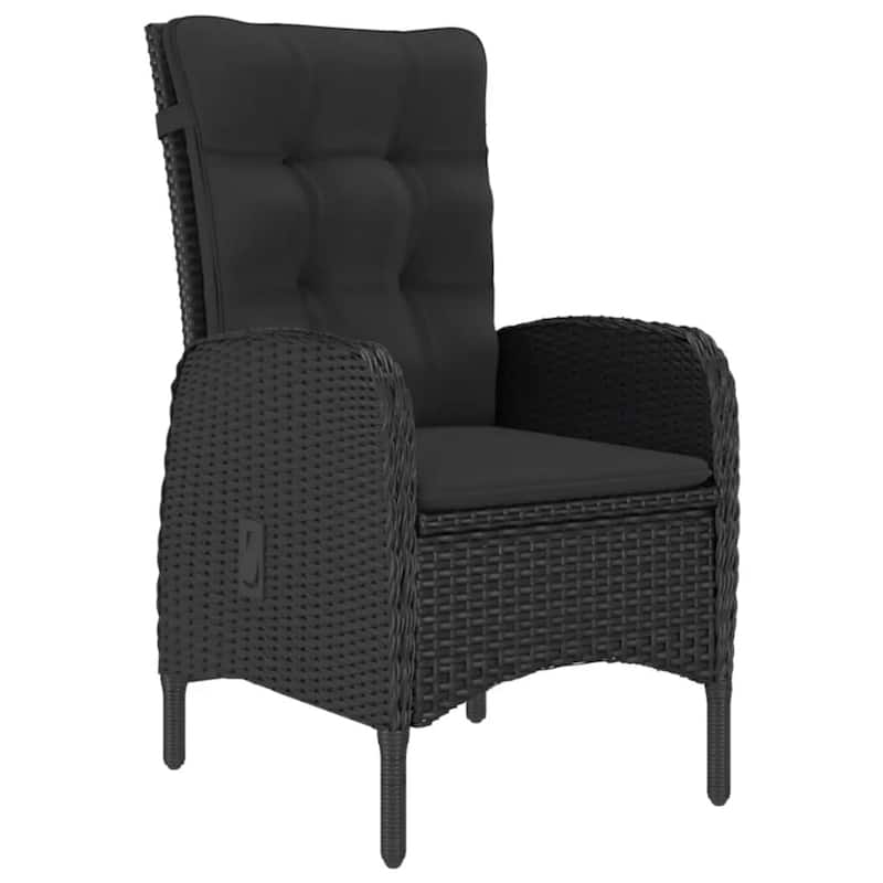 vidaXL Solid Acacia Wood Patio Bistro Set 3 Piece Seat Gray/Gray and Brown