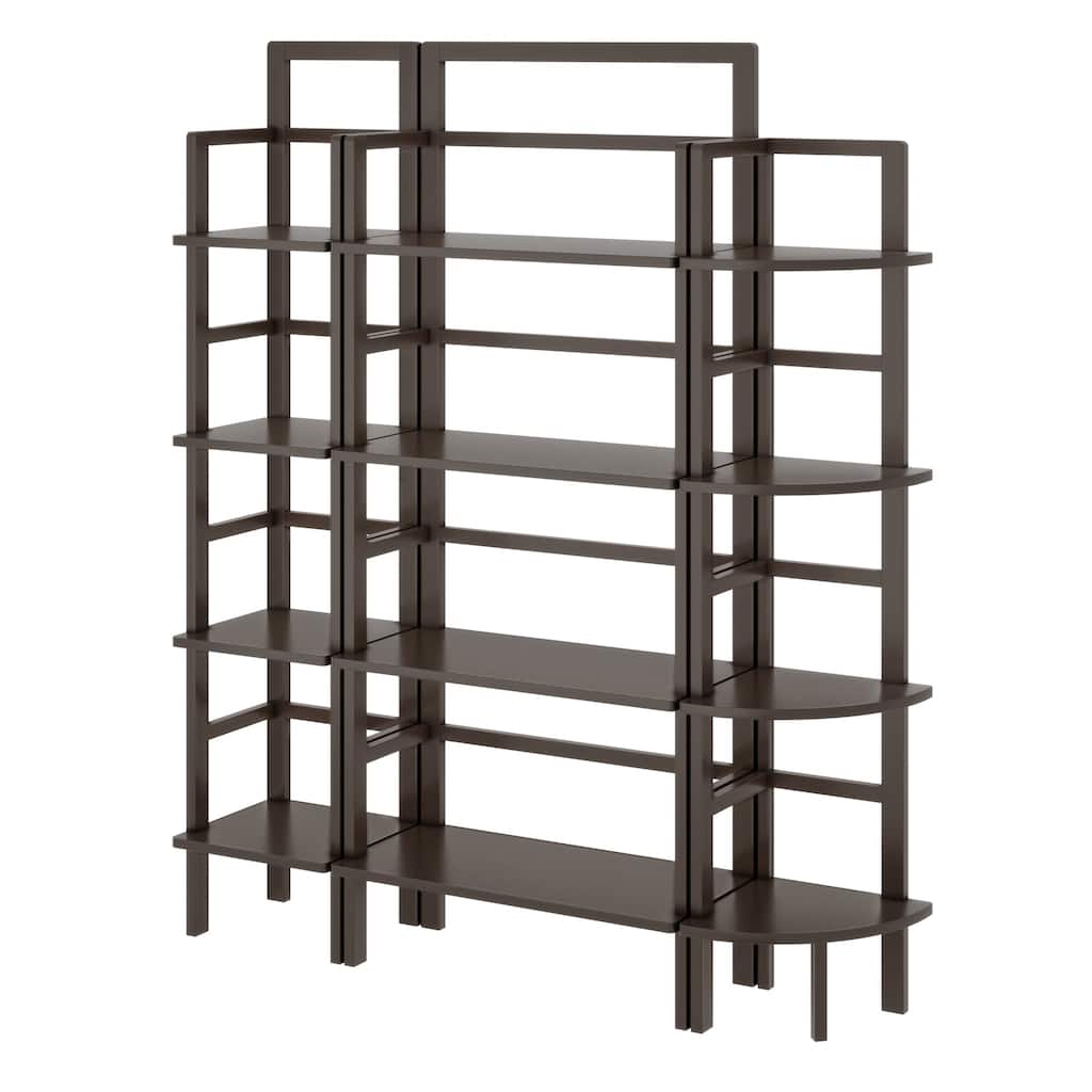 3-Piece Wooden Baker's Rack Set - 70.75" - Brown