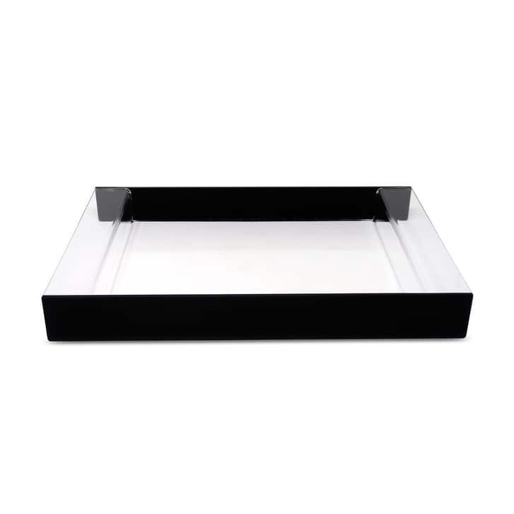 Acrylic Serving Tray with Gold Sides, 17.75"L