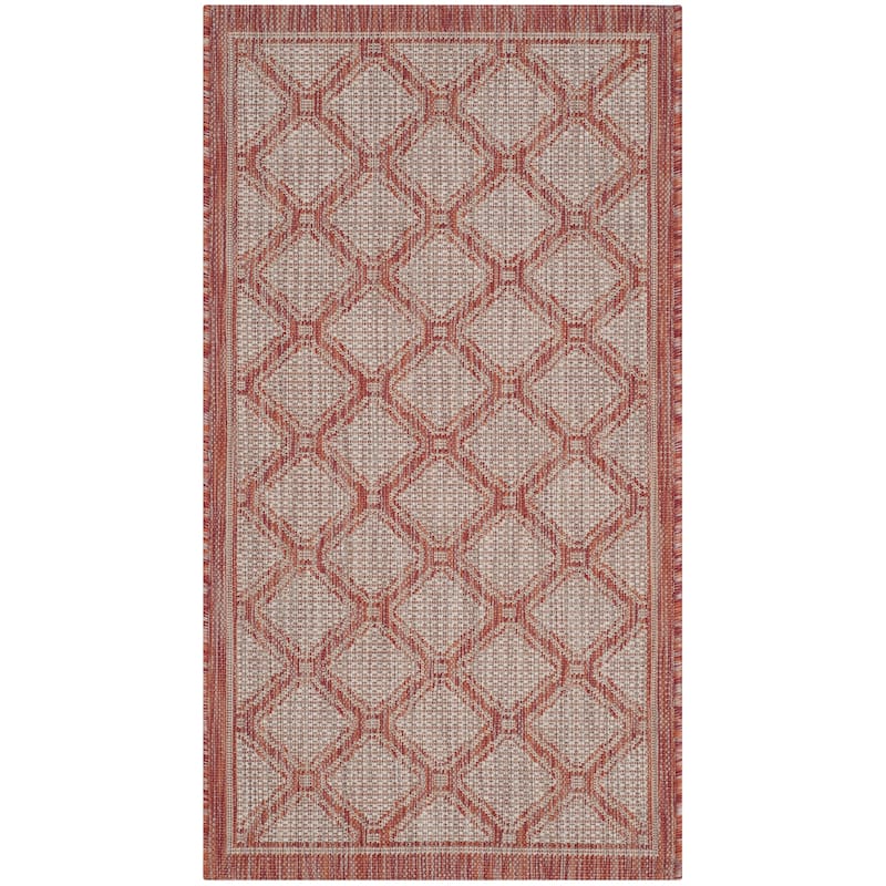 SAFAVIEH Courtyard Lydie Indoor/ Outdoor Waterproof Patio Backyard Rug - 2' x 3'7"