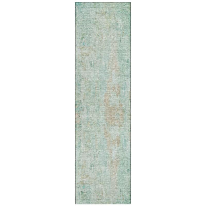 Machine Washable Indoor/ Outdoor Muted Ombre Chantille Rug