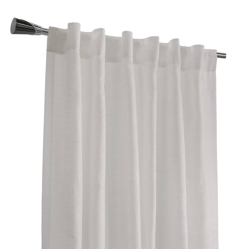 Danbury Textered Jacquard Dual Header Curtain Panel by Habitat