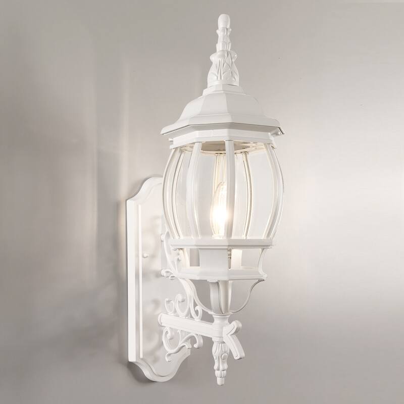 Outdoor 1/3 Light Waterproof Aluminum Wall Light - 1-Light - White