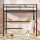 preview thumbnail 9 of 15, Javlergo Twin Bunk Bed with Desk, Twin loft Bed with Stairs and Full Length guardrail, Space Saving