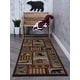 preview thumbnail 11 of 18, Area Rug & Runner - Lodge Cabin Farmhouse Rugs for Living Room Bedroom Dining Room Kitchen 2x3/ 3x8 / 5x7 / 8x10 / 9x12 / Round 2'7'' x 7'3'' Runner - Multi
