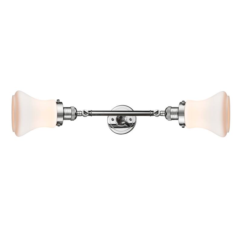 Innovations Lighting Bellmont 2 Light 24" Wide Bathroom Vanity Light - Polished Chrome / Matte White
