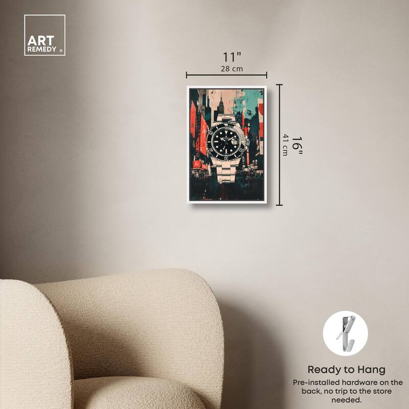 Cityscape Watch Canvas by Art Remedy