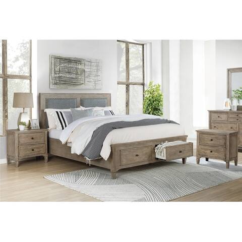 Furniture of America Banister 3-piece Bedroom Set with 2 Nightstands