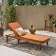 preview thumbnail 17 of 17, Nadine Outdoor Acacia Wood Chaise Lounge and Cushion Set by Christopher Knight Home