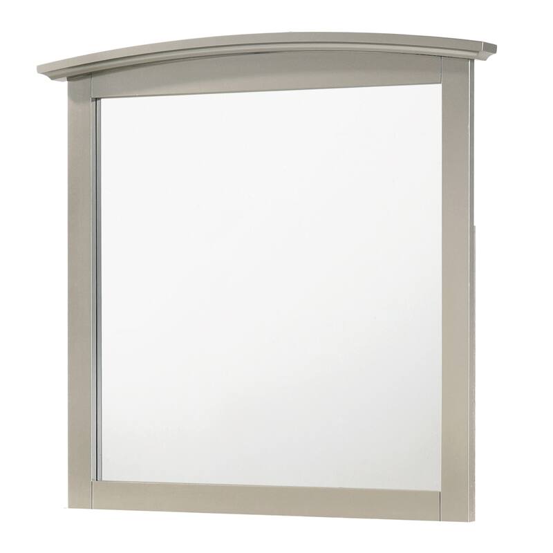 Wooden Framed Rectangular Dresser Wall Mirror - 37" - Silver