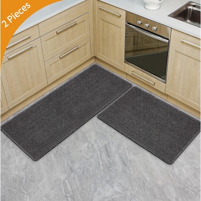 2 PCS Kitchen Rug Set, Laundry Room Mats,31.5X17.3In and 47.2X17.3In - 2 PCS