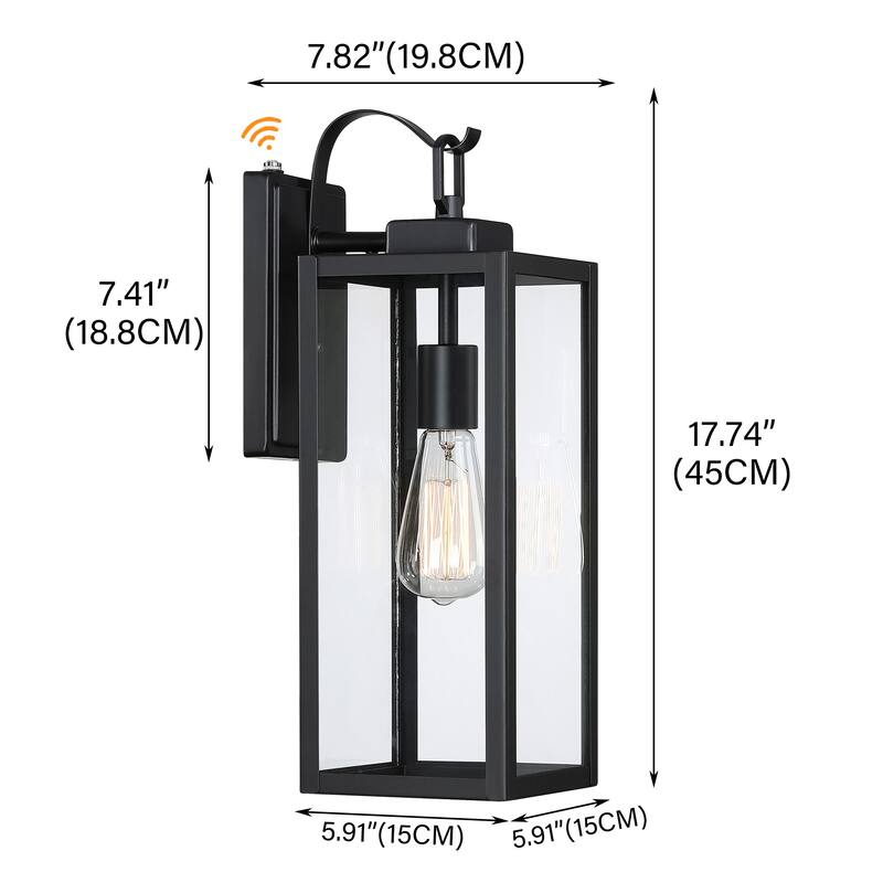 1-Outdoor Wall Light Rustic Wall Lantern Lamp for Porch