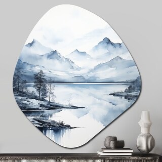 Grey Blue Minimalism Forest Reflections I - Minimalism Sculptures Wall ...