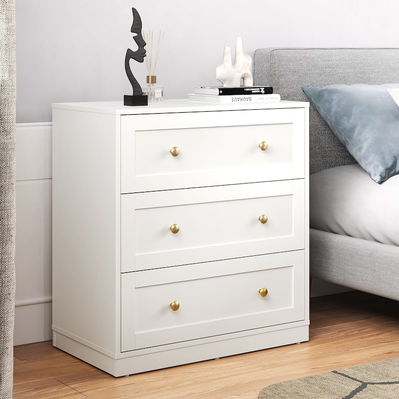Wood 3 Drawer Dresser