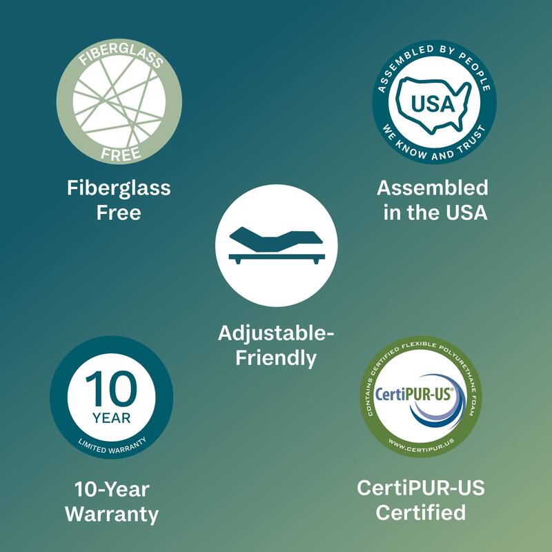 Beauty Sleep Slumber Time 10" Hybrid Medium Firm Mattress in a Box