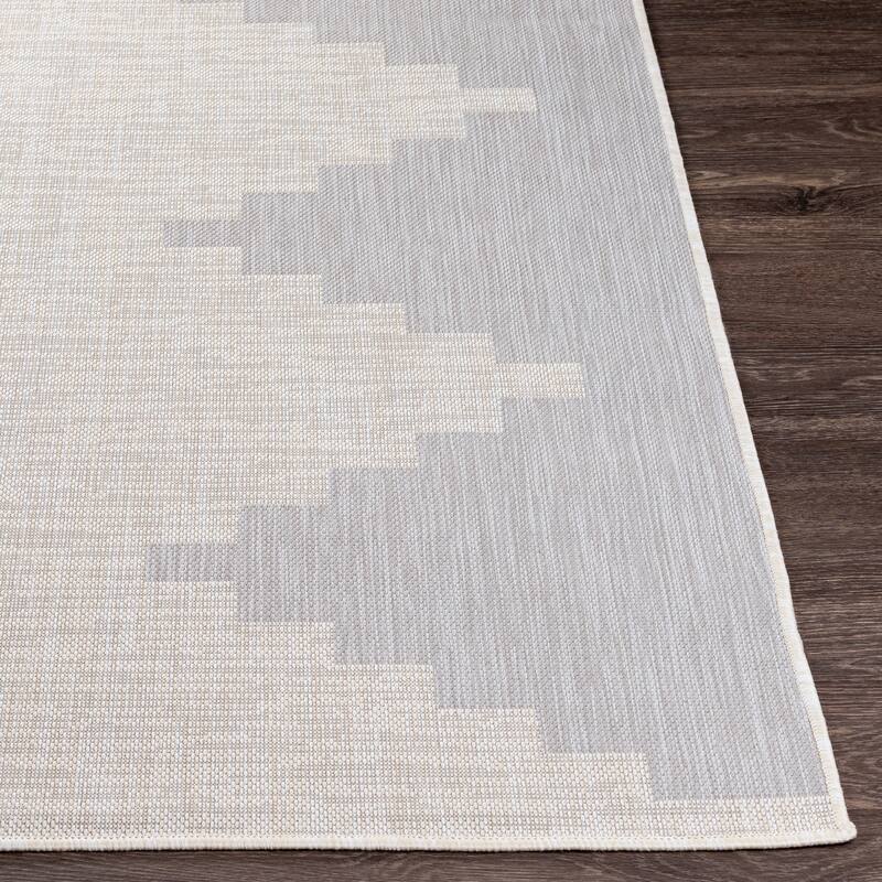 Jazsmin Indoor/ Outdoor Diamond Stripe Area Rug