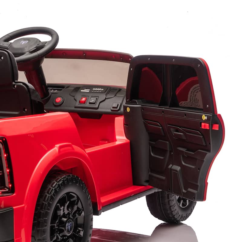 Red Tan Kids Electric Ride-On Car Off-Road Toy Car Electric Vehicle