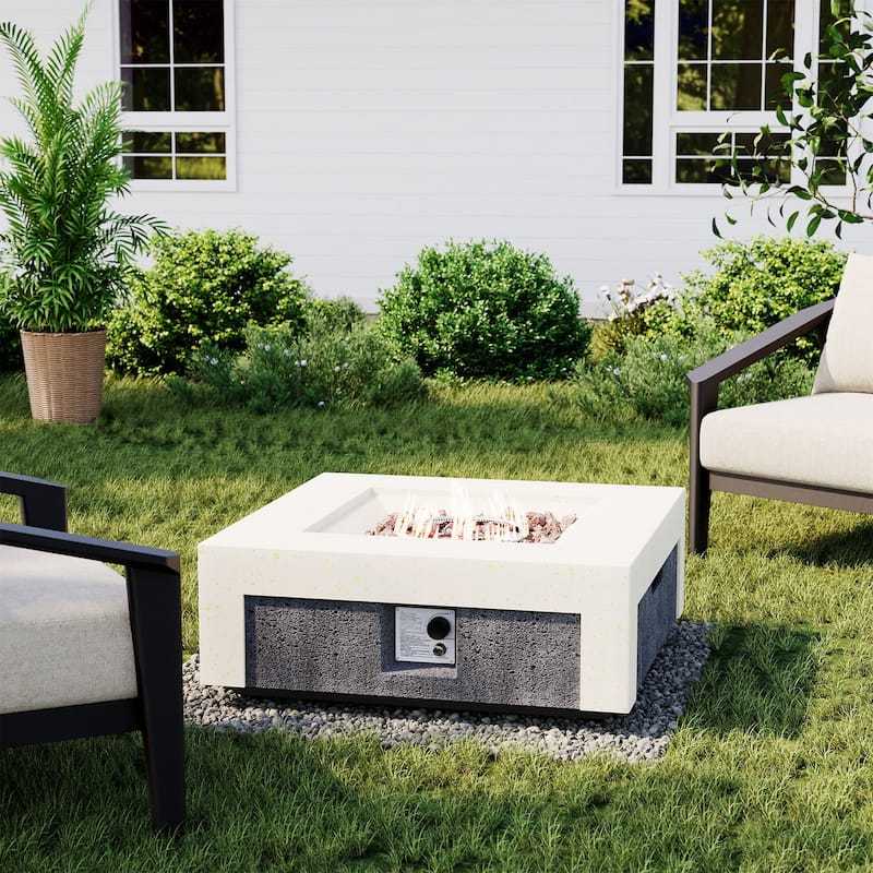 SUNBURY Morden Outdoor Concrete Propane Fire Pit Table