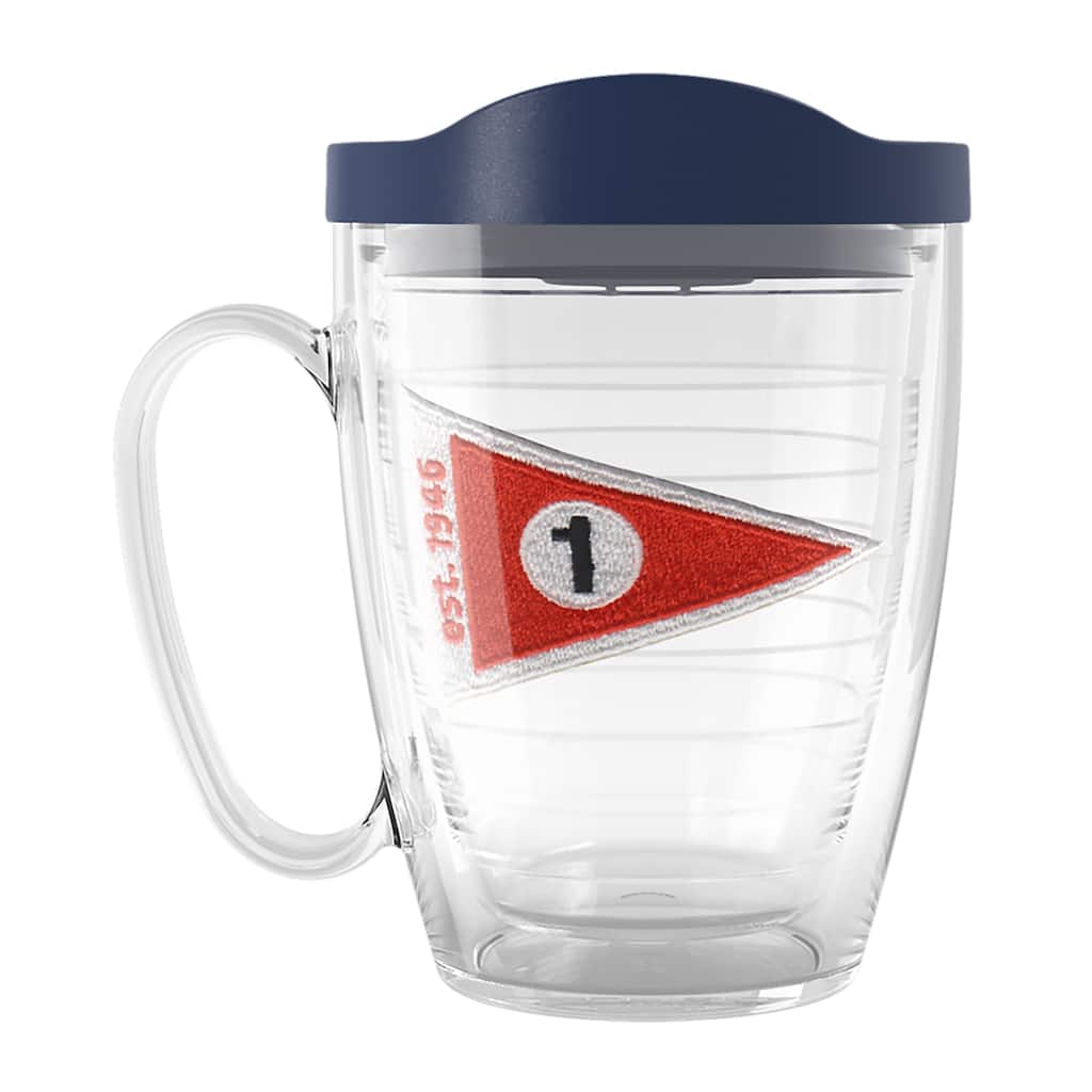 Tervis Golf First Hole 46 Made in USA Double Walled Insulated Travel Tumbler, First Hole - Navy Lid - 16oz Mug