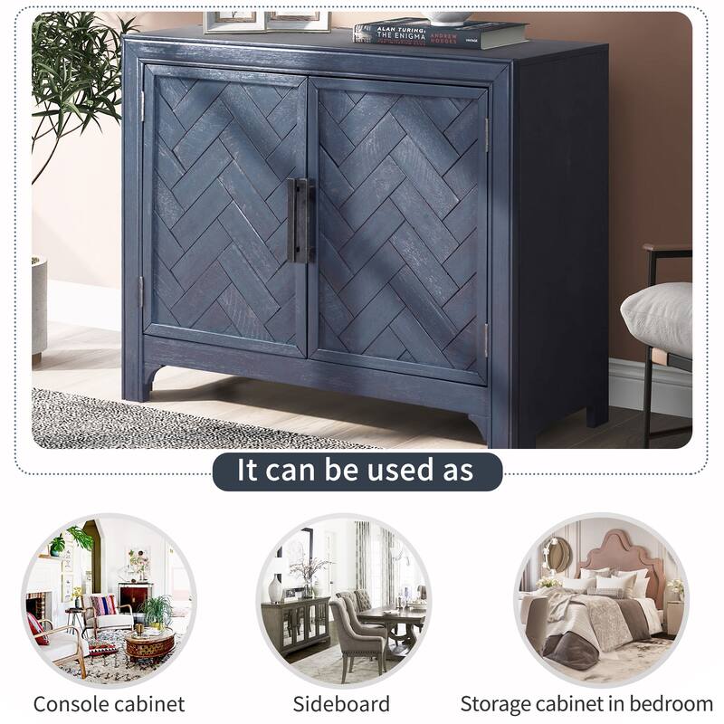 Console Table Sofa Table with 2 Shelves