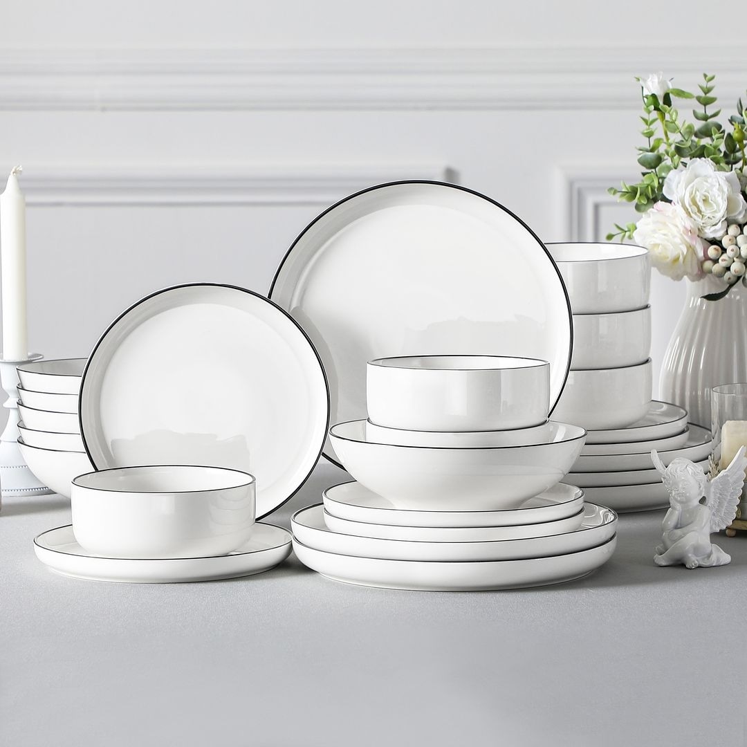 Mikasa Antique White 40PC Dinnerware Set Service for 8 Bed Bath Beyond 38359712