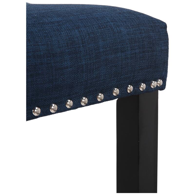 Jameson Upholstered Polyester Black 24 Inch Counter Stool