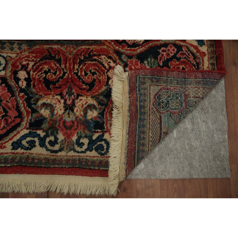 Hand Knotted Oriental 100% Wool Carpet Traditional Floral Red Mahal Area Rug - 11' 9'' X 8' 8''