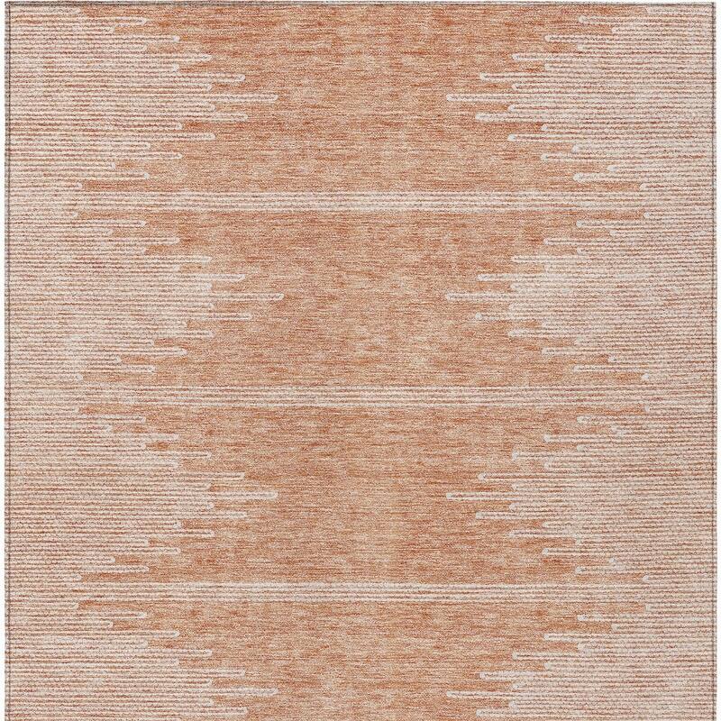 HomeRoots Abstract Transitional Rectangle Outdoor Rug