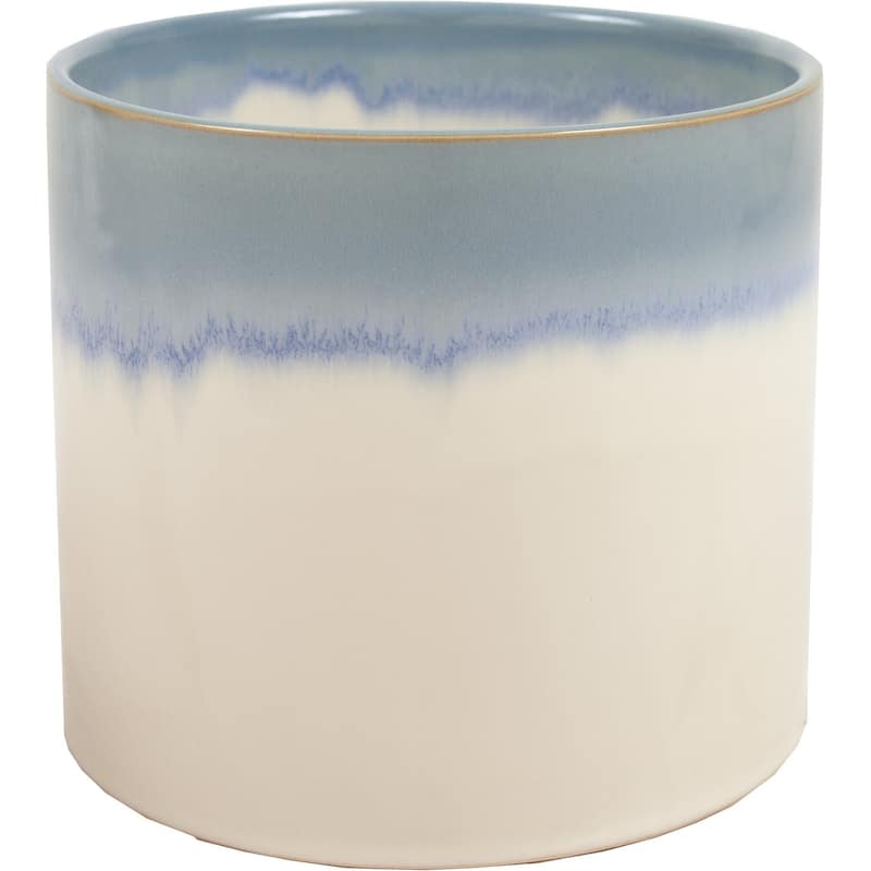 6"Pot Size Reykjavik Blue Reactive Glaze Ceramic Planter
