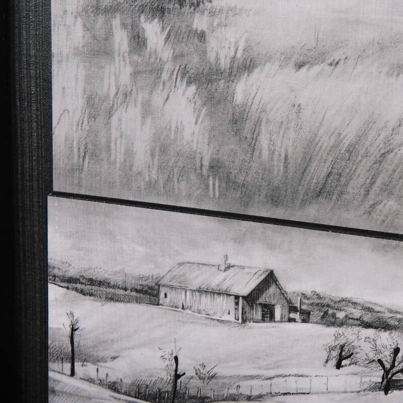 Countryside Sketches I Framed Art Print