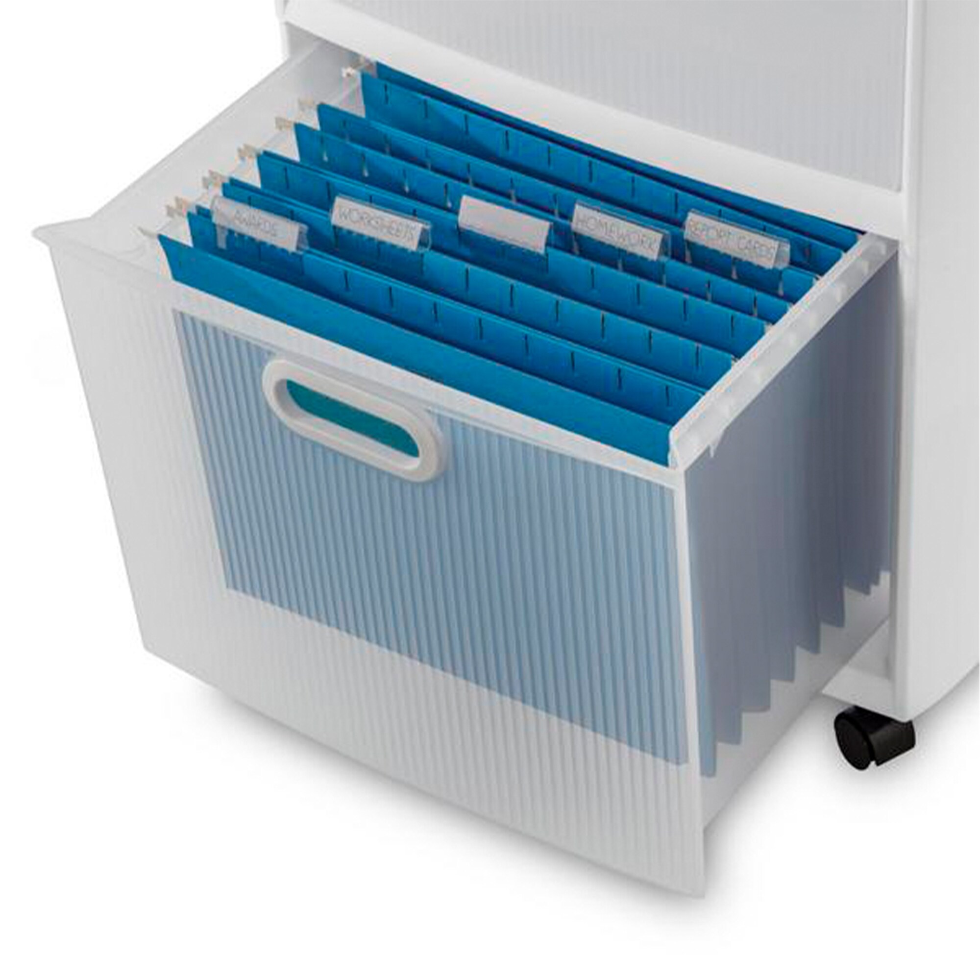 Sterilite 2-Drawer Plastic Black File Cart for Home or Office Storage (2  Pack) 