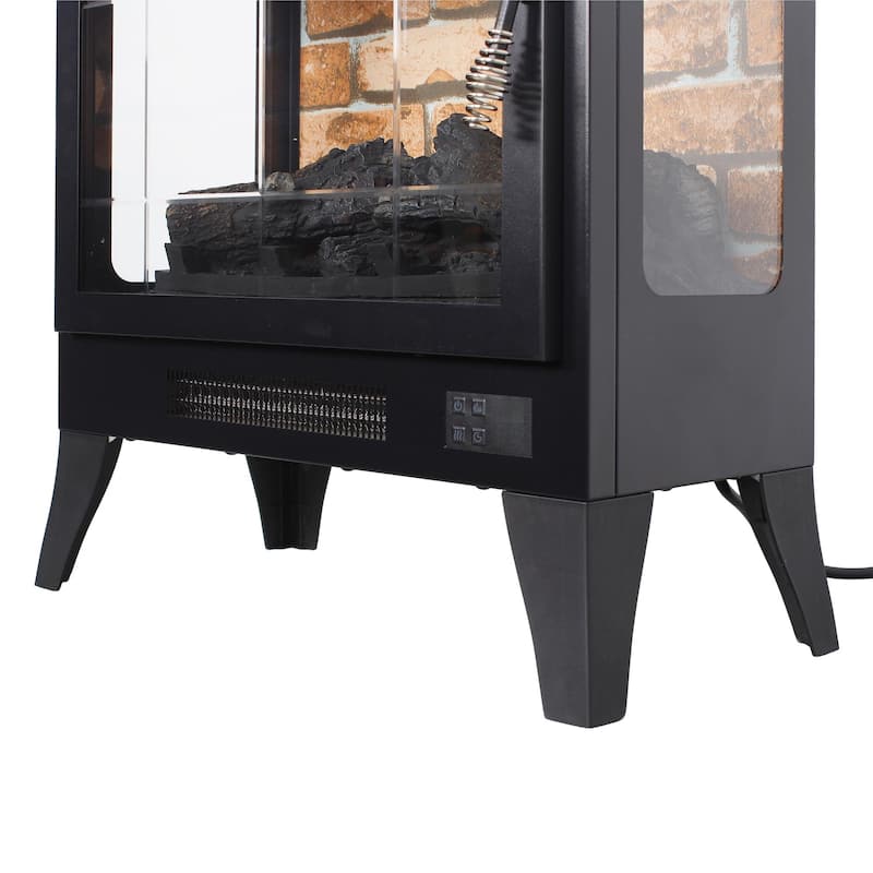 21 inchThree-sided Freestanding Electric Fireplace Stove heater with 3D Flame effect with remote control