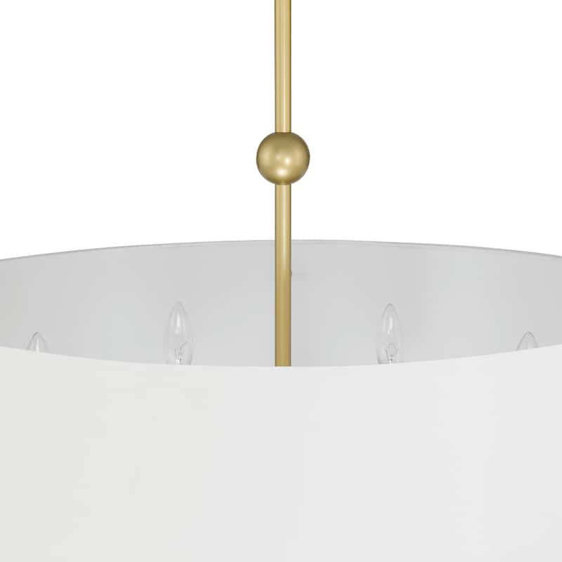 Mid-century Modern 6-light Drum Chandelier - 28.87