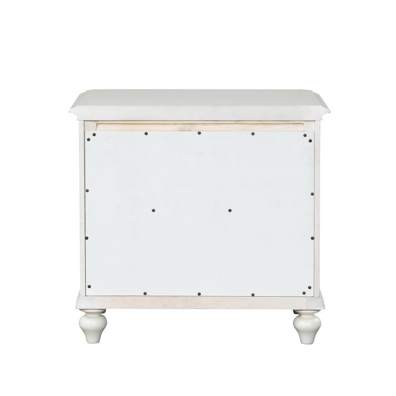 Furniture of America Skye 5-Piece Antique White Wood Panel Bedroom Set