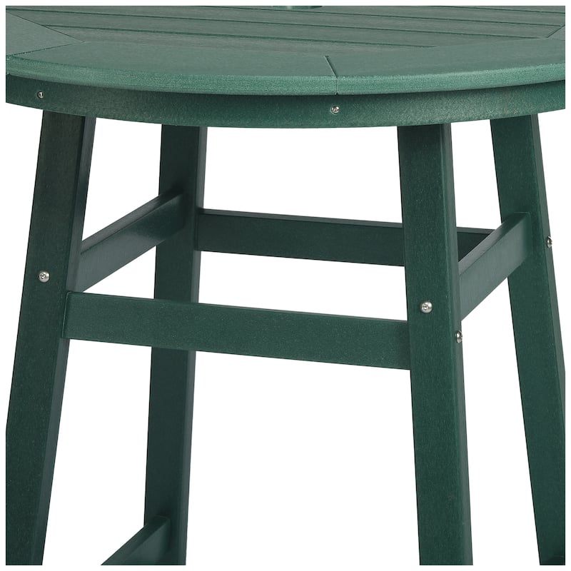 Polytrends Laguna Hdpe All Weather Outdoor Patio 35" Round Counter Table