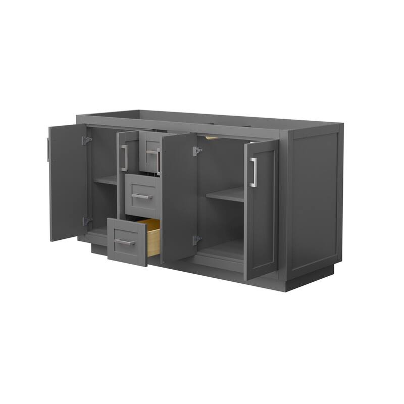 Wyndham Collection Miranda 60" Double Free Standing Vanity Cabinet