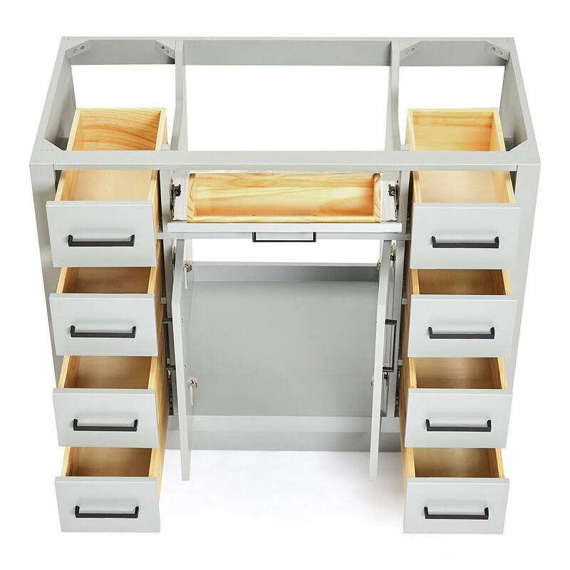 Ariel T042S-BC Hepburn 42" Single Free Standing Vanity Cabinet Only