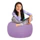 Kids Bean Bag Chair, Big Comfy Chair - Machine Washable Cover - 27 Inch Medium - Heather Lavender