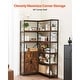 preview thumbnail 44 of 47, UIMOSO Corner Bookshelf, Corner Bookcase with Heavy Duty Metal Frame & Wooden Shelves