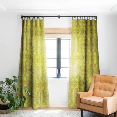 Blackout Orange Palms Made-to-Order Curtain Panel (One Panel)