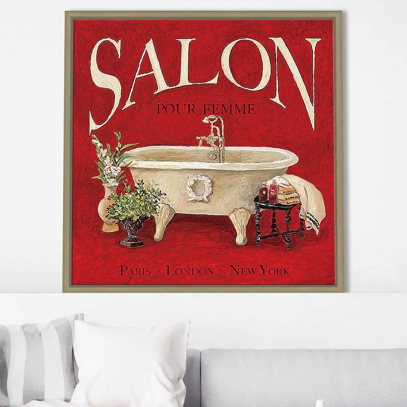 "Salon Pour Femme" Print on Floating Canvas