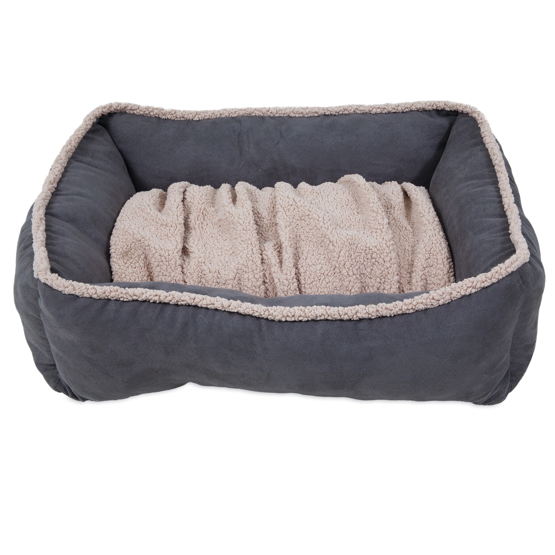 shearling dog bed