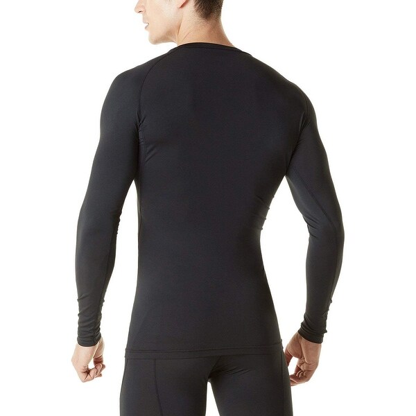 champion men's gear cold weather compression crewneck long sleeve shirt